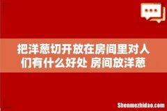 把洋葱切开放在房间里对人们有什么好处 房间放洋葱多久换一次