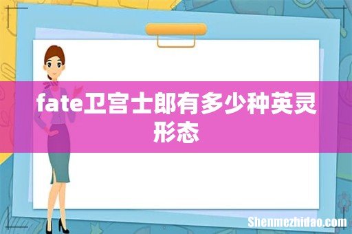 fate卫宫士郎有多少种英灵形态