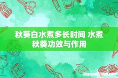 秋葵白水煮多长时间 水煮秋葵功效与作用