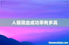 人猿混血成功率有多高
