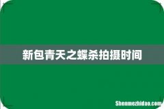 新包青天之蝶杀拍摄时间
