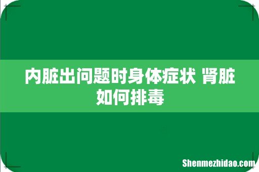 内脏出问题时身体症状 肾脏如何排毒