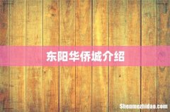 东阳华侨城介绍