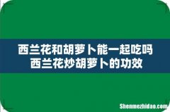 西兰花和胡萝卜能一起吃吗 西兰花炒胡萝卜的功效