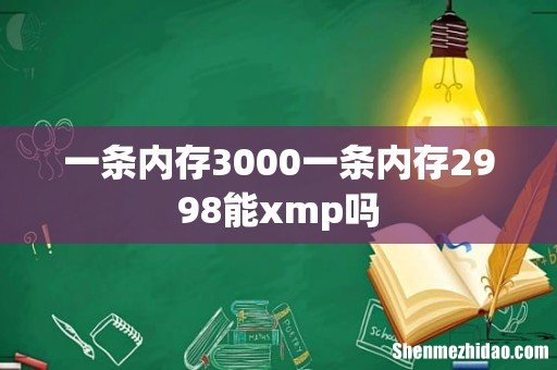 一条内存3000一条内存2998能xmp吗