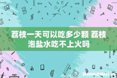 荔枝一天可以吃多少颗 荔枝泡盐水吃不上火吗