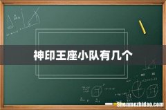 神印王座小队有几个