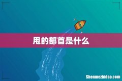 甩的部首是什么