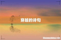 穿越的诗句