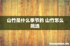 山竹是什么季节的 山竹怎么挑选
