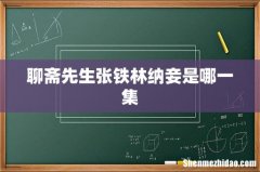 聊斋先生张铁林纳妾是哪一集