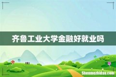 齐鲁工业大学金融好就业吗