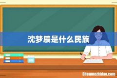 沈梦辰是什么民族
