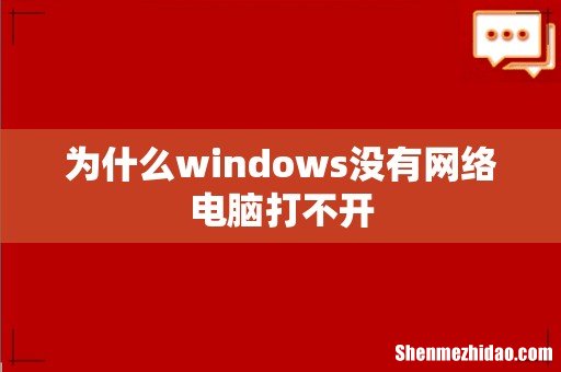 为什么windows没有网络电脑打不开