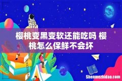樱桃变黑变软还能吃吗 樱桃怎么保鲜不会坏