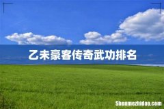 乙未豪客传奇武功排名