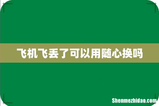 飞机飞丢了可以用随心换吗