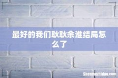 最好的我们耿耿余淮结局怎么了