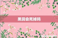 黑洞会死掉吗