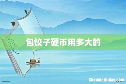 包饺子硬币用多大的