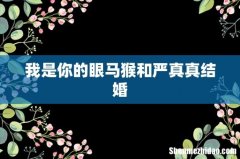 我是你的眼马猴和严真真结婚