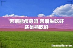 苦菊能瘦身吗 苦菊生吃好还是熟吃好