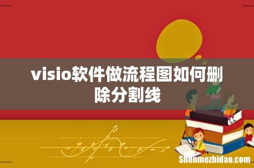 visio软件做流程图如何删除分割线
