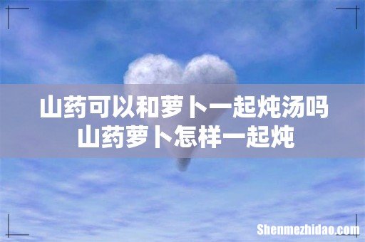 山药可以和萝卜一起炖汤吗 山药萝卜怎样一起炖