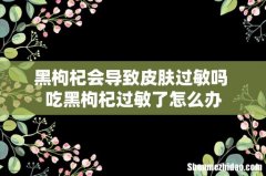 黑枸杞会导致皮肤过敏吗 吃黑枸杞过敏了怎么办