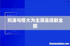 刘涛与佟大为主演连续剧全部