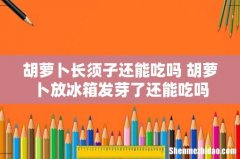 胡萝卜长须子还能吃吗 胡萝卜放冰箱发芽了还能吃吗