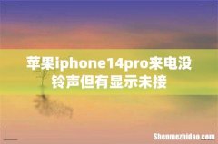 苹果iphone14pro来电没铃声但有显示未接