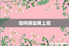 如何感动男上司