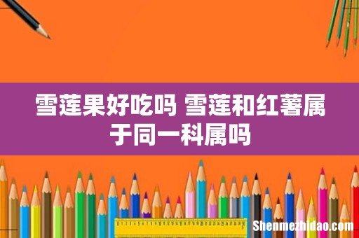 雪莲果好吃吗 雪莲和红薯属于同一科属吗