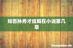 知否孙秀才结局在小说第几章