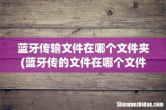 蓝牙传的文件在哪个文件夹？ 蓝牙传输文件在哪个文件夹