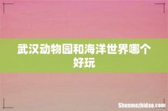 武汉动物园和海洋世界哪个好玩