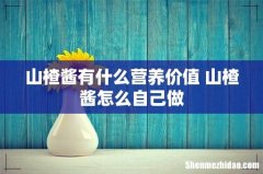 山楂酱有什么营养价值 山楂酱怎么自己做