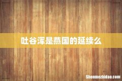 吐谷浑是燕国的延续么