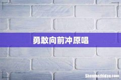 勇敢向前冲原唱