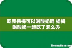 吃完杨梅可以喝酸奶吗 杨梅喝酸奶一起吃了怎么办