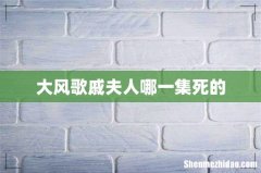 大风歌戚夫人哪一集死的