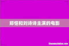 郑恺和刘诗诗主演的电影