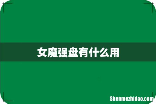 女魔强盘有什么用