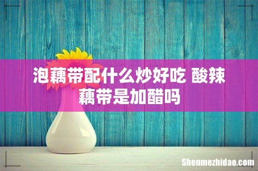 泡藕带配什么炒好吃 酸辣藕带是加醋吗