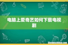 电脑上爱奇艺如何下载电视剧