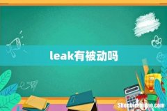 leak有被动吗