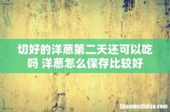 切好的洋葱第二天还可以吃吗 洋葱怎么保存比较好