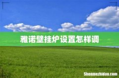 雅诺壁挂炉设置怎样调