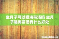 坐月子可以喝海带汤吗 坐月子喝海带汤有什么好处